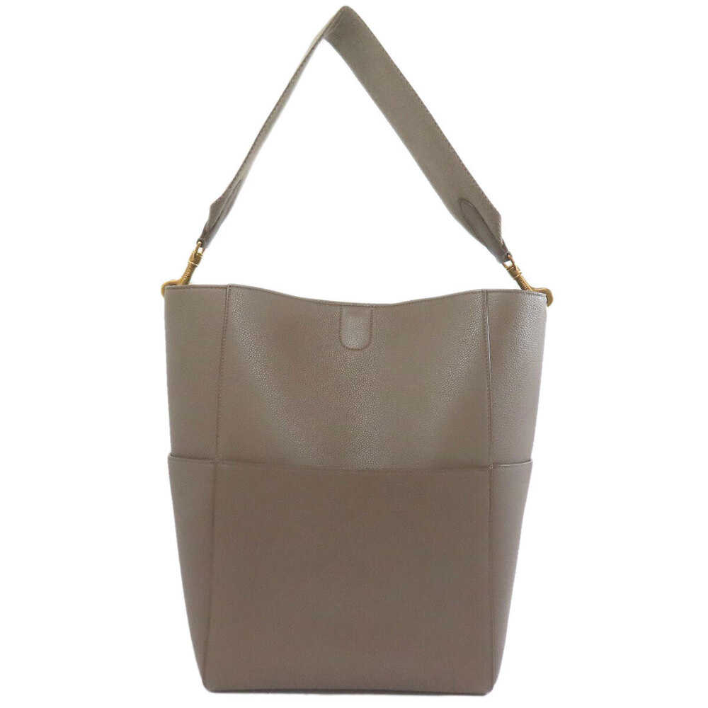 Celine Leather Tote Sangle Bag Bucket